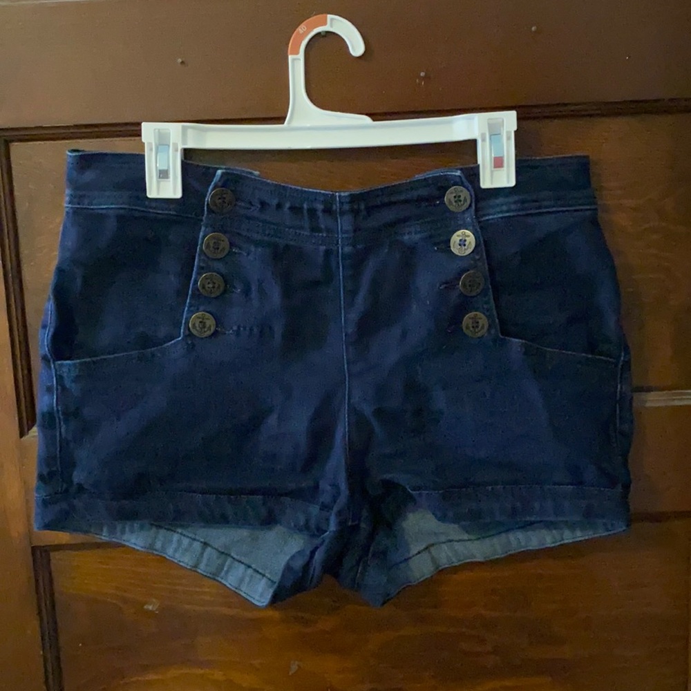 Express size 10 high waisted jean shorts